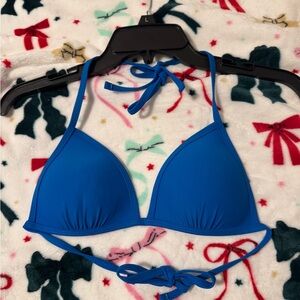 Blue bathing suit top